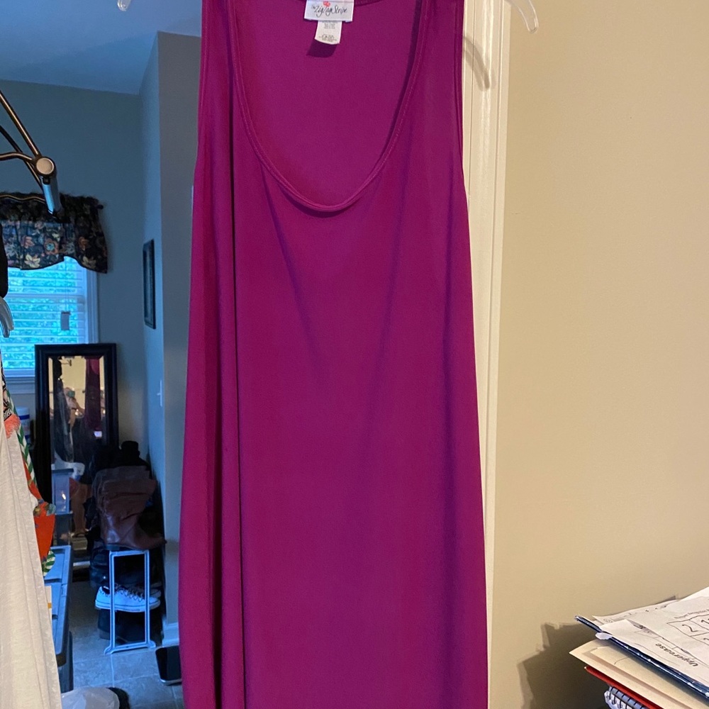 Zig Zag Stripe Tank Top, Size 2X